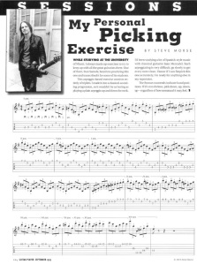 picking exercises music sheet
