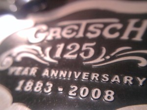 Gretsch 125th anniversary guitar logo