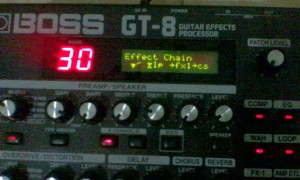 boss gt-8 effects chain external loop