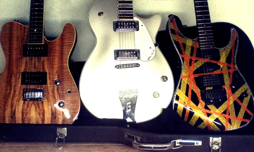 various humbucker pickups on guitars