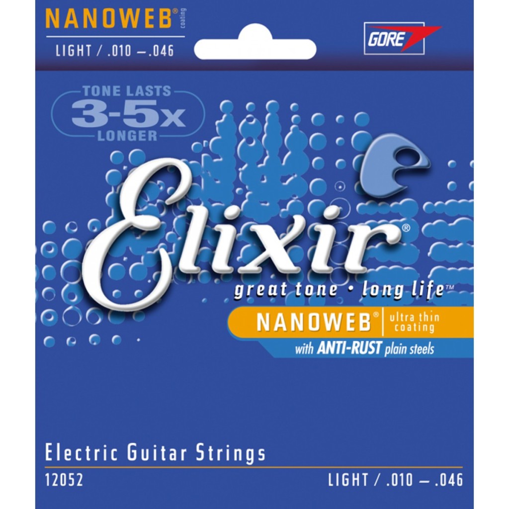 Elixir - Nanoweb - Eletric Guitar Strings - Light 0.10 - 0.46